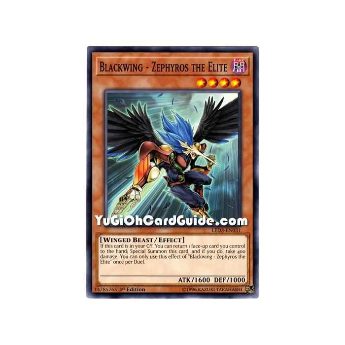 Blackwing - Zephyros the Elite (Common) – Legendary Duelist White Dragon Abyss | Carta YUGIOH en México