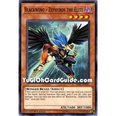 Blackwing - Zephyros the Elite (Common) – Legendary Duelist White Dragon Abyss | Carta YUGIOH en México
