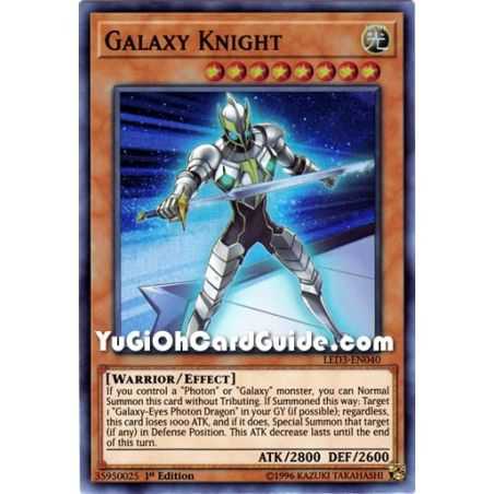 Galaxy Knight (Super Rare) – Legendary Duelist White Dragon Abyss | Carta YUGIOH en México