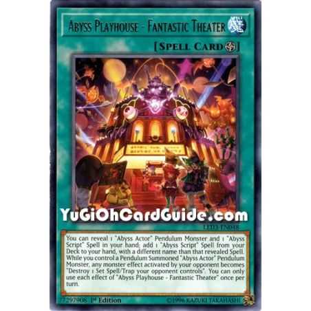 Abyss Playhouse - Fantastic Theater (Rare) – Legendary Duelist White Dragon Abyss | Carta YUGIOH en México
