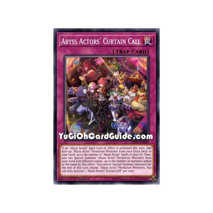 Abyss Actors' Curtain Call (Common) – Legendary Duelist White Dragon Abyss | Carta YUGIOH en México