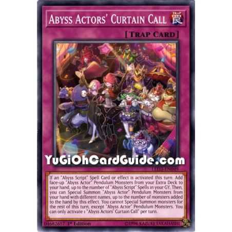 Abyss Actors' Curtain Call (Common) – Legendary Duelist White Dragon Abyss | Carta YUGIOH en México