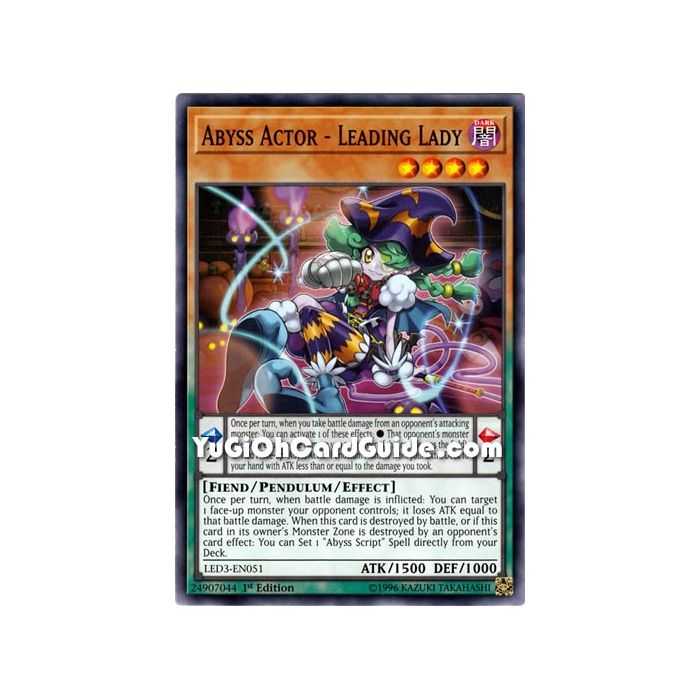 Abyss Actor - Leading Lady (Common) – Legendary Duelist White Dragon Abyss | Carta YUGIOH en México