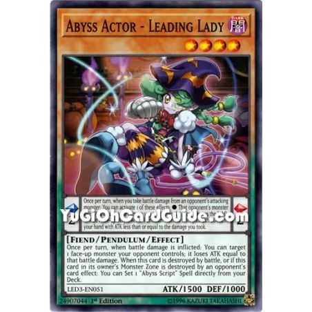 Abyss Actor - Leading Lady (Common) – Legendary Duelist White Dragon Abyss | Carta YUGIOH en México