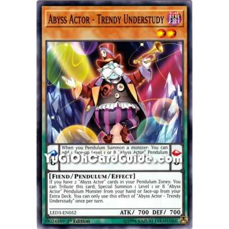 Abyss Actor - Trendy Understudy (Common) – Legendary Duelist White Dragon Abyss | Carta YUGIOH en México