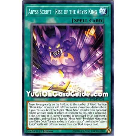 Abyss Script - Rise of the Abyss King (Common) – Legendary Duelist White Dragon Abyss | Carta YUGIOH en México