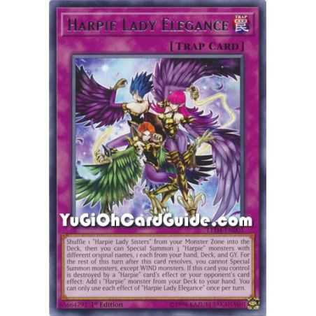 Harpie Lady Elegance (Rare) – Legendary Duelist Sisters of the Rose | Carta YUGIOH en México