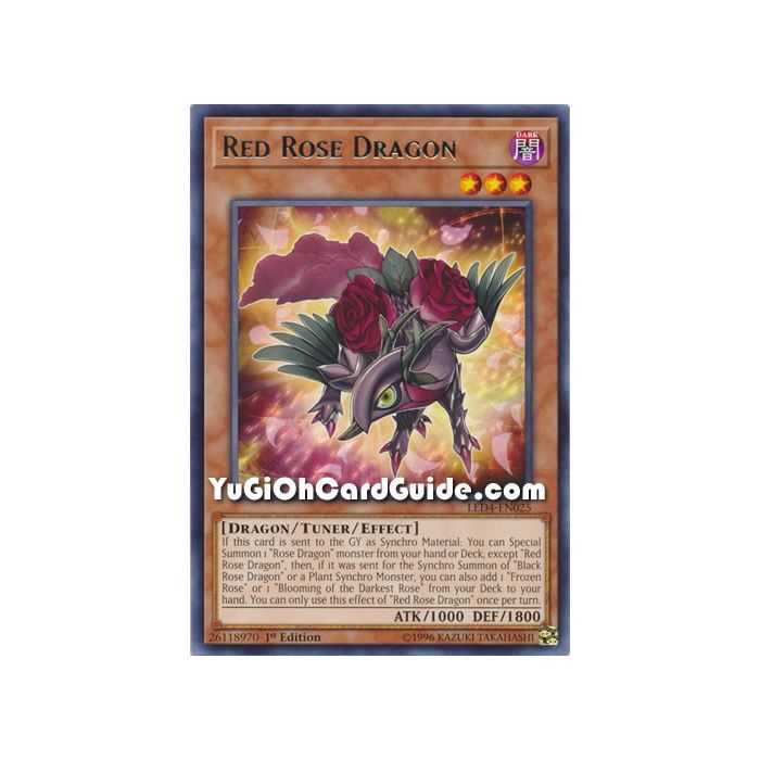 Red Rose Dragon (Rare) – Legendary Duelist Sisters of the Rose | Carta YUGIOH en México
