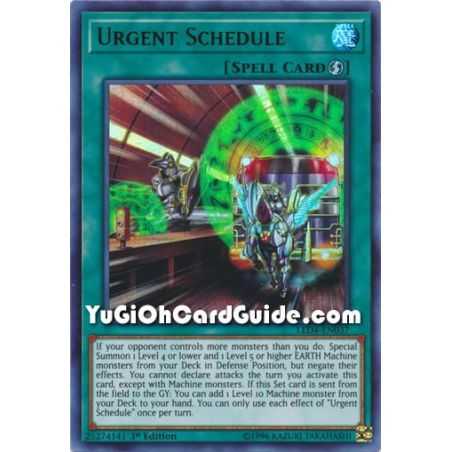 Urgent Schedule (Ultra Rare) – Legendary Duelist Sisters of the Rose | Carta YUGIOH en México