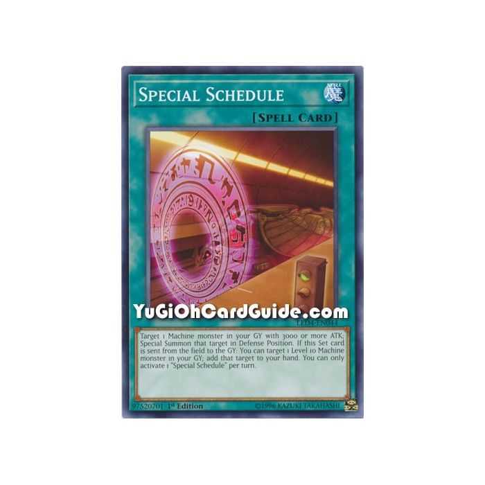 Special Schedule (Common) – Legendary Duelist Sisters of the Rose | Carta YUGIOH en México
