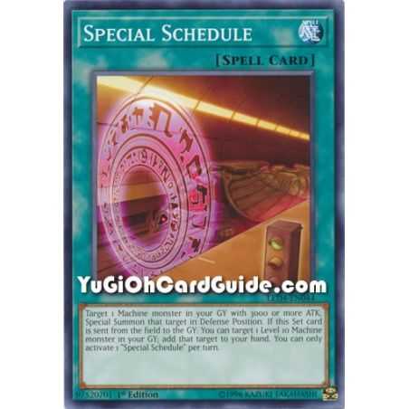 Special Schedule (Common) – Legendary Duelist Sisters of the Rose | Carta YUGIOH en México