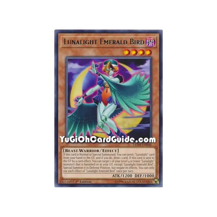 Lunalight Emerald Bird (Rare) – Legendary Duelist Sisters of the Rose | Carta YUGIOH en México