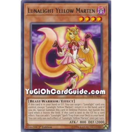 Lunalight Yellow Marten (Rare) – Legendary Duelist Sisters of the Rose | Carta YUGIOH en México