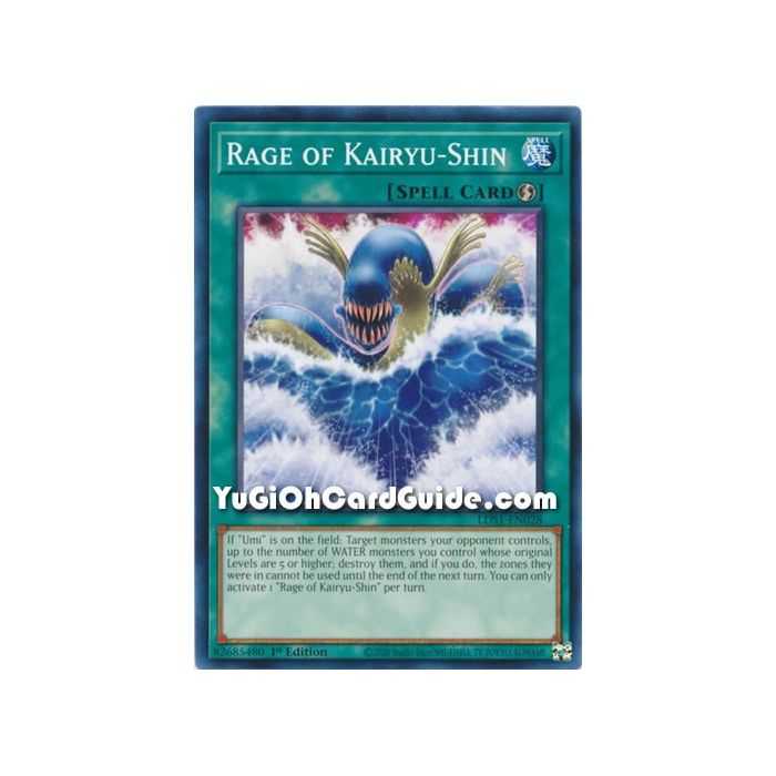 Rage of Kairyu-Shin (Common) – Legendary Duelist Season 1 | Carta YUGIOH en México