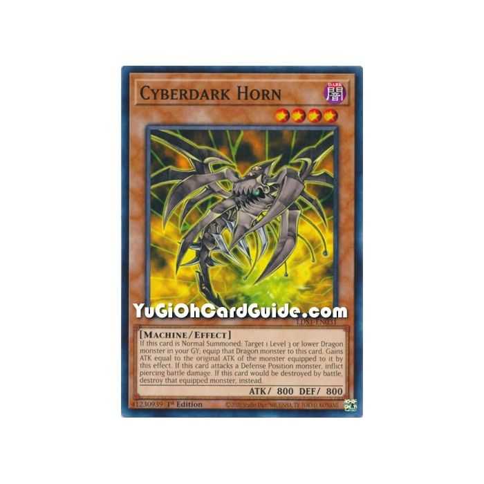 Cyberdark Horn (Common) – Legendary Duelist Season 1 | Carta YUGIOH en México