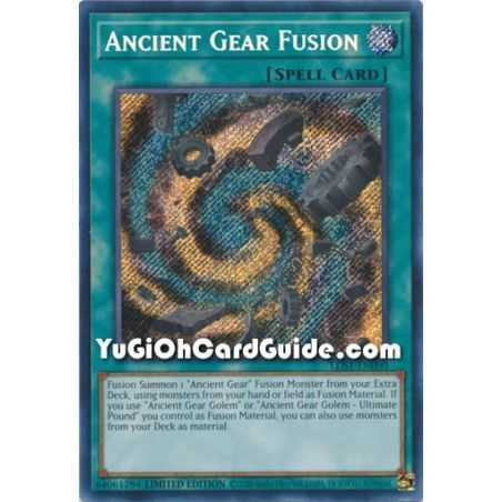 Ancient Gear Fusion (Secret Rare) – Legendary Duelist Season 1 | Carta YUGIOH en México