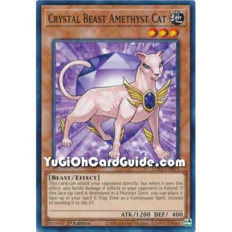 Crystal Beast Amethyst Cat (Common) – Legendary Duelist Season 1 | Carta YUGIOH en México