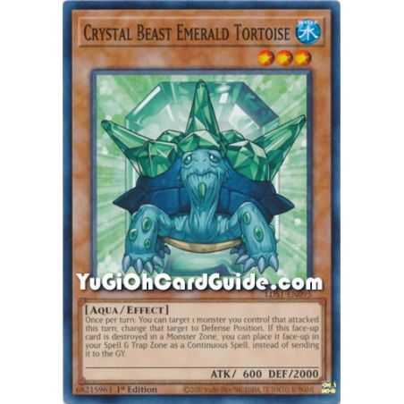 Crystal Beast Emerald Tortoise (Common) – Legendary Duelist Season 1 | Carta YUGIOH en México