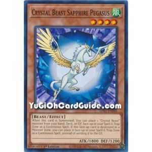 Crystal Beast Sapphire Pegasus (Common) – Legendary Duelist Season 1 | Carta YUGIOH en México