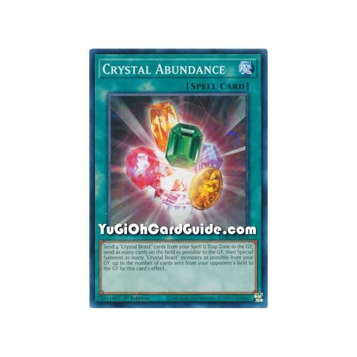 Crystal Abundance (Common) – Legendary Duelist Season 1 | Carta YUGIOH en México
