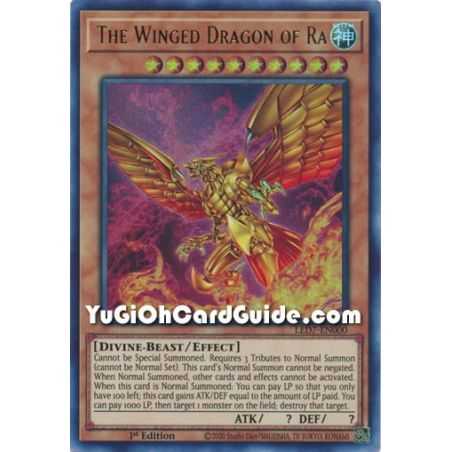 The Winged Dragon of Ra - Alternate Art (Ultra Rare) – Legendary Duelist Rage of Ra | Carta YUGIOH en México
