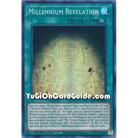 Millennium Revelation (Super Rare) – Legendary Duelist Rage of Ra | Carta YUGIOH en México