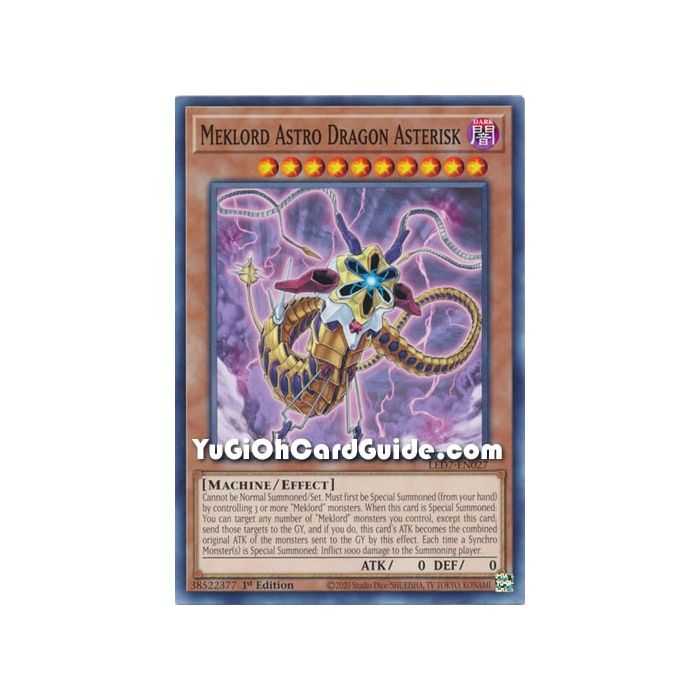 Meklord Astro Dragon Asterisk (Common) – Legendary Duelist Rage of Ra | Carta YUGIOH en México
