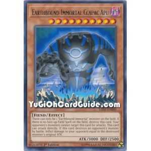 Earthbound Immortal Ccapac Apu (Rare) – Legendary Duelist Immortal Destiny | Carta YUGIOH en México