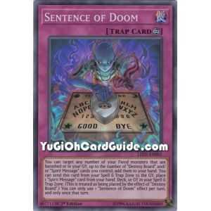 Sentence of Doom (Super Rare) – Legendary Duelist Immortal Destiny | Carta YUGIOH en México