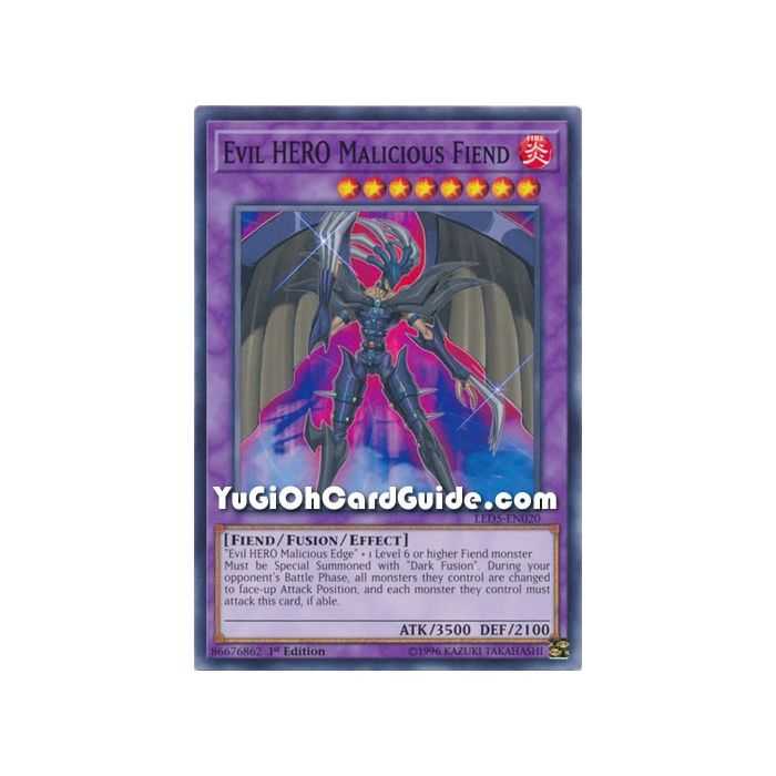 Evil HERO Malicious Fiend (Common) – Legendary Duelist Immortal Destiny | Carta YUGIOH en México
