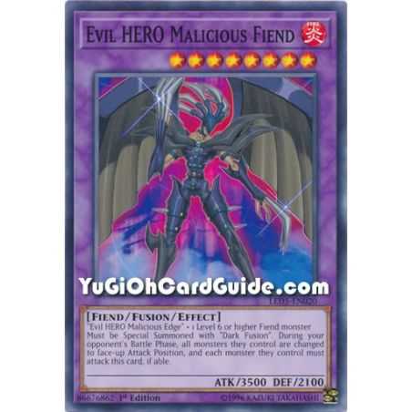 Evil HERO Malicious Fiend (Common) – Legendary Duelist Immortal Destiny | Carta YUGIOH en México