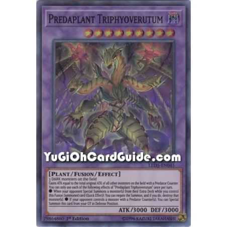 Predaplant Triphyoverutum (Super Rare) – Legendary Duelist Immortal Destiny | Carta YUGIOH en México