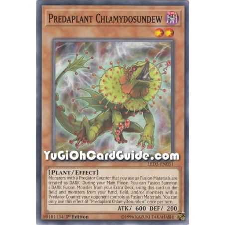 Predaplant Chlamydosundew (Common) – Legendary Duelist Immortal Destiny | Carta YUGIOH en México