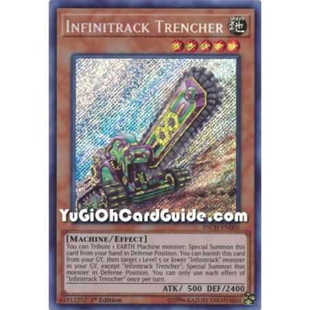 Infinitrack Trencher (Secret Rare) – Infinity Chaser | Carta YUGIOH en México