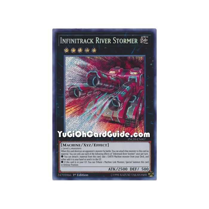 Infinitrack River Stormer (Secret Rare) – Infinity Chaser | Carta YUGIOH en México