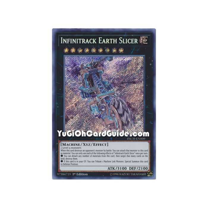 Infinitrack Earth Slicier (Secret Rare) – Infinity Chaser | Carta YUGIOH en México