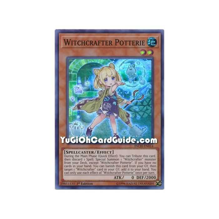 Witchcrafter Potterie (Super Rare) – Infinity Chaser | Carta YUGIOH en México