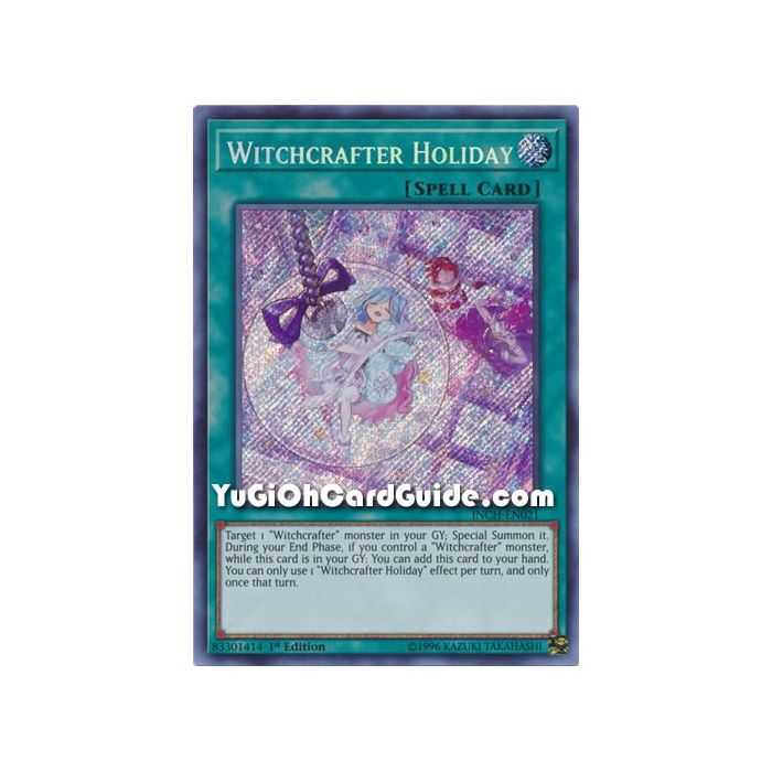 Witchcrafter Holiday (Secret Rare) – Infinity Chaser | Carta YUGIOH en México