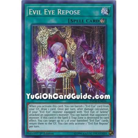 Evil Eye Repose (Secret Rare) – Infinity Chaser | Carta YUGIOH en México