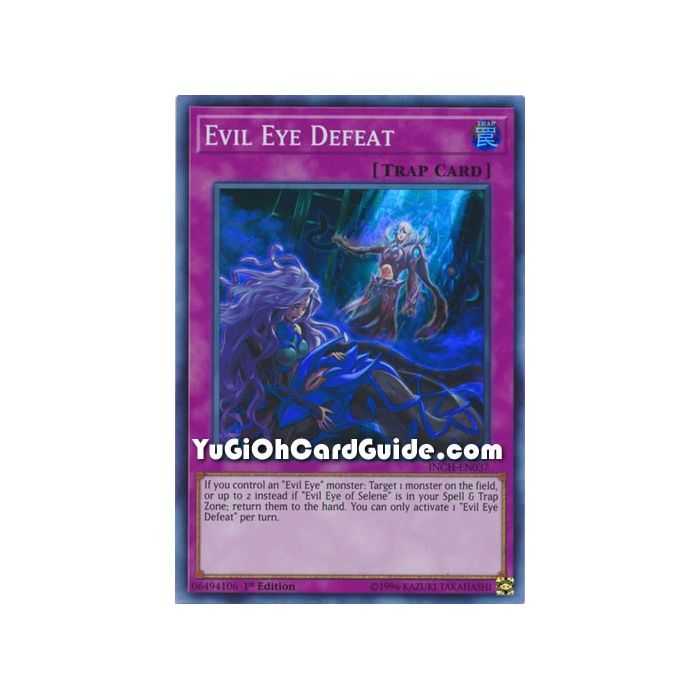 Evil Eye Defeat (Super Rare) – Infinity Chaser | Carta YUGIOH en México