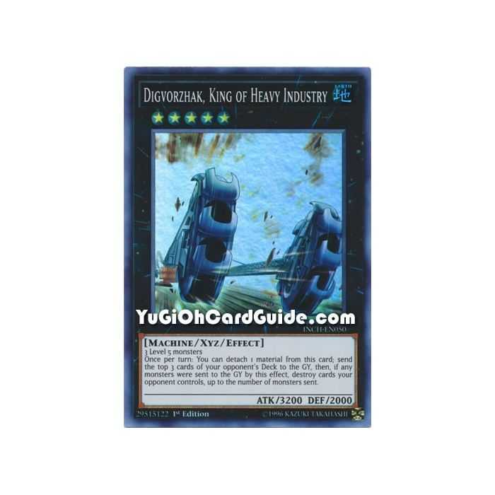 Digvorzhak, King of Heavy Industry (Super Rare) – Infinity Chaser | Carta YUGIOH en México