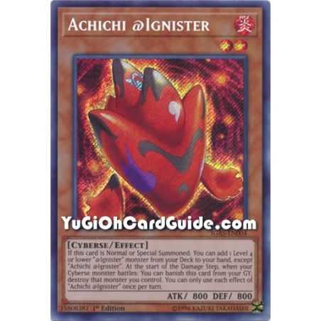 Achichi @Ignister (Secret Rare) – Ignition Assault | Carta YUGIOH en México
