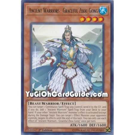 Ancient Warriors - Graceful Zhou Gong (Rare) – Ignition Assault | Carta YUGIOH en México