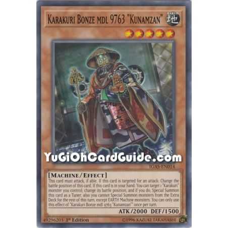 Karakuri Bonze mdl 9763 "Kunamzan" (Common) – Ignition Assault | Carta YUGIOH en México