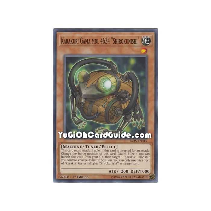 Karakuri Gama mdl 4624 "Shirokunishi" (Common) – Ignition Assault | Carta YUGIOH en México