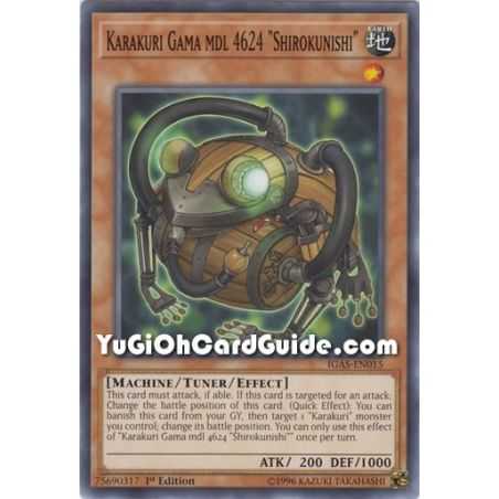 Karakuri Gama mdl 4624 "Shirokunishi" (Common) – Ignition Assault | Carta YUGIOH en México