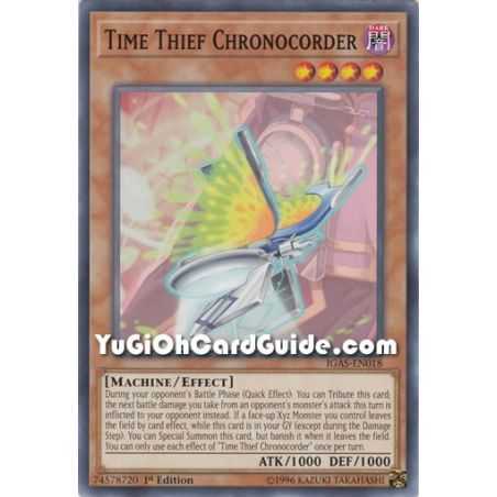 Time Thief Chronocorder (Common) – Ignition Assault | Carta YUGIOH en México