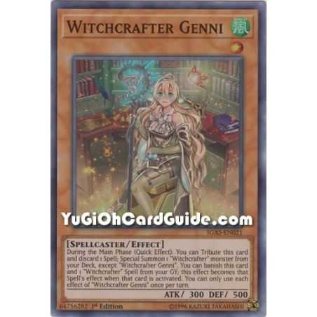 Witchcrafter Genni (Super Rare) – Ignition Assault | Carta YUGIOH en México