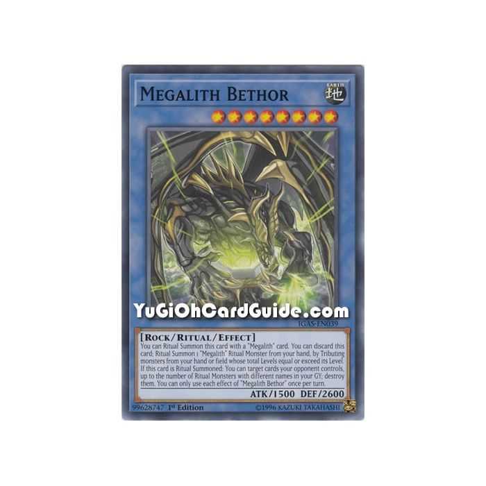 Megalith Bethor (Common) – Ignition Assault | Carta YUGIOH en México