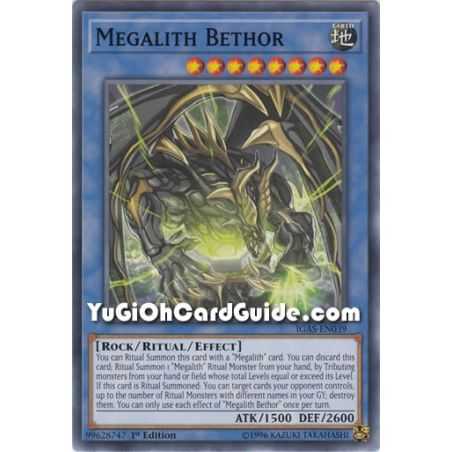 Megalith Bethor (Common) – Ignition Assault | Carta YUGIOH en México